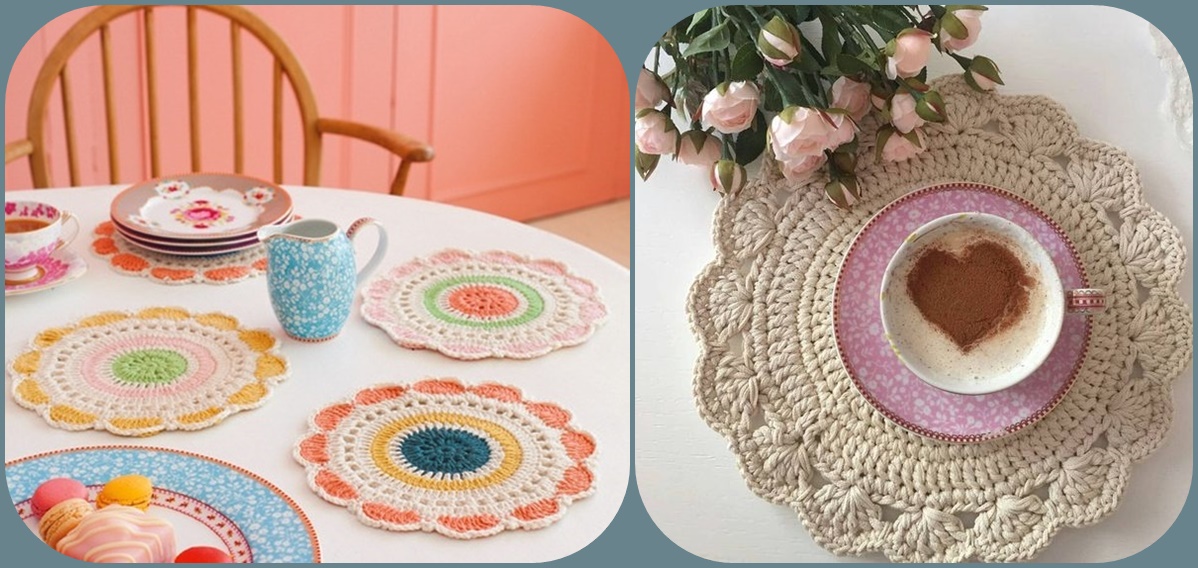 sousplat de crochê