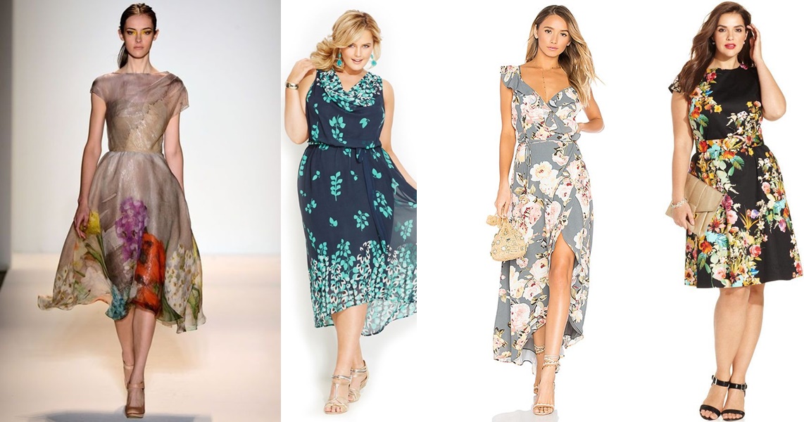 vestidos florais para festas