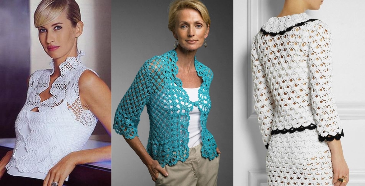 DIY - casaquinho e bolero de crochê