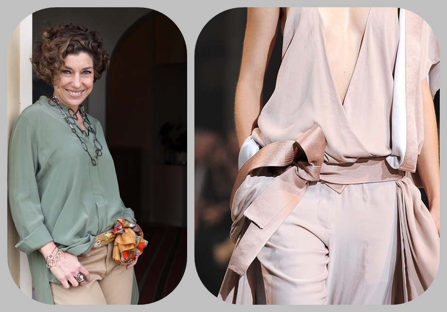 laço da moda - fita e lenço na cintura