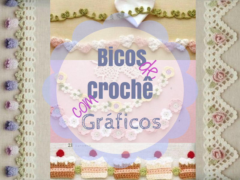 DIY- bicos de crochê com gráficos