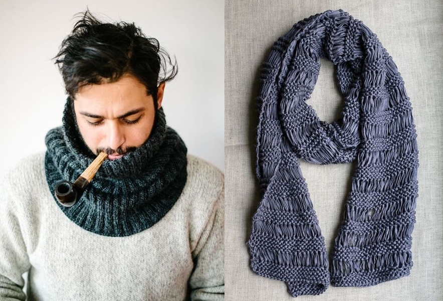 DIY - Gola e cachecol masculino