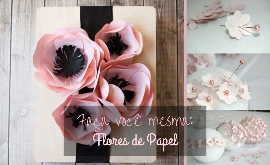 Flores de papel passo-a-passo