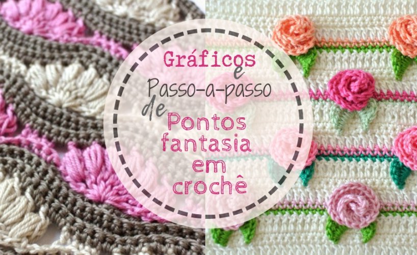 Tutorial de pontos fantasia em crochê