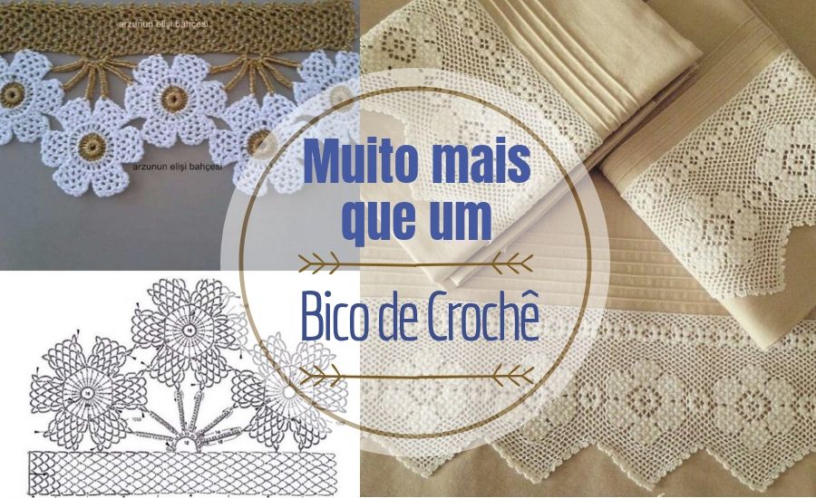 Para copiar: muito mais que um bico de crochê DIY - ideias de gráficos de bico de crochê