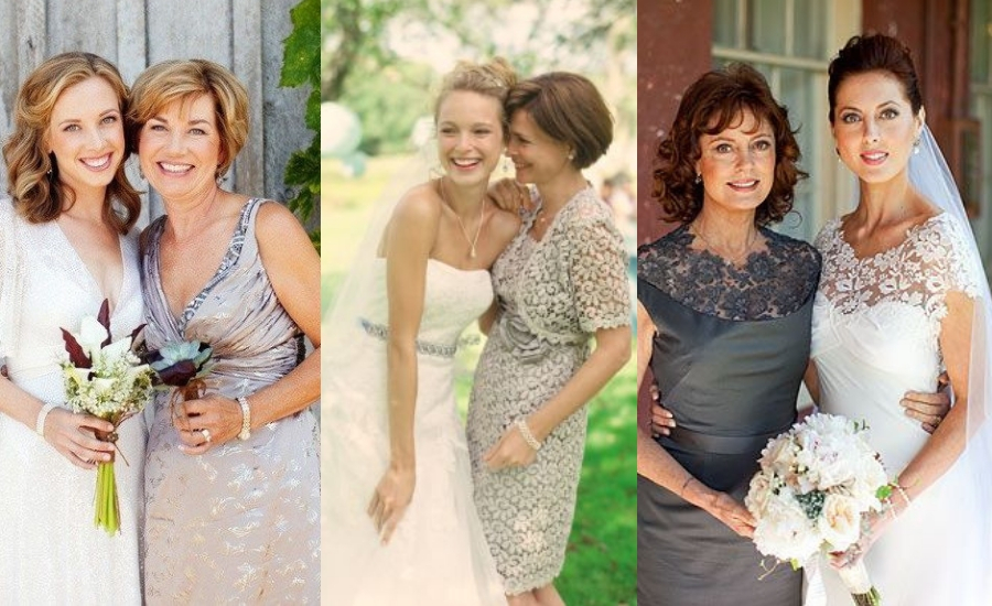 Vestido curto para mãe da noiva