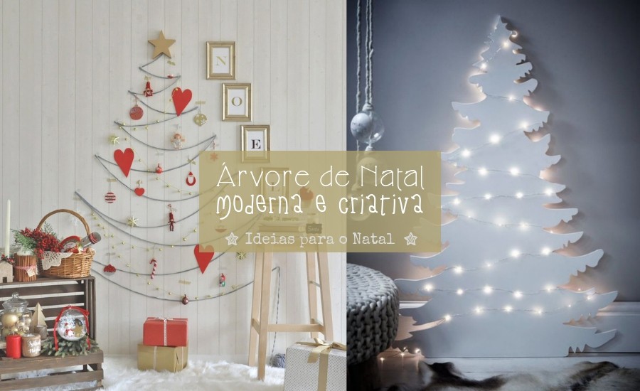 Ideias de árvore de Natal moderna e criativa para copiar