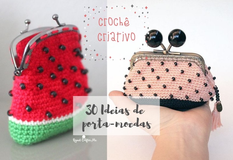 DIY - 30 Porta-moedas de crochê