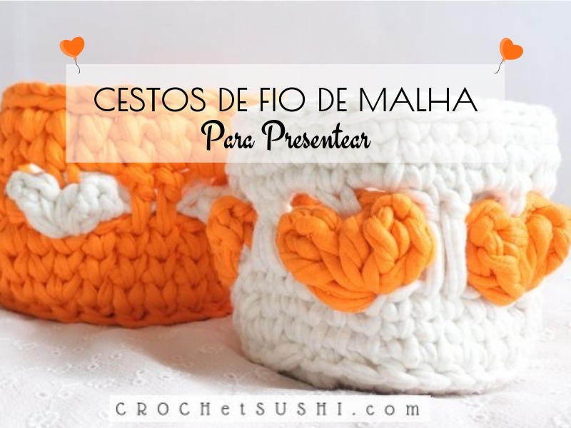 23 ideias de cestos de fio de malha para presentear