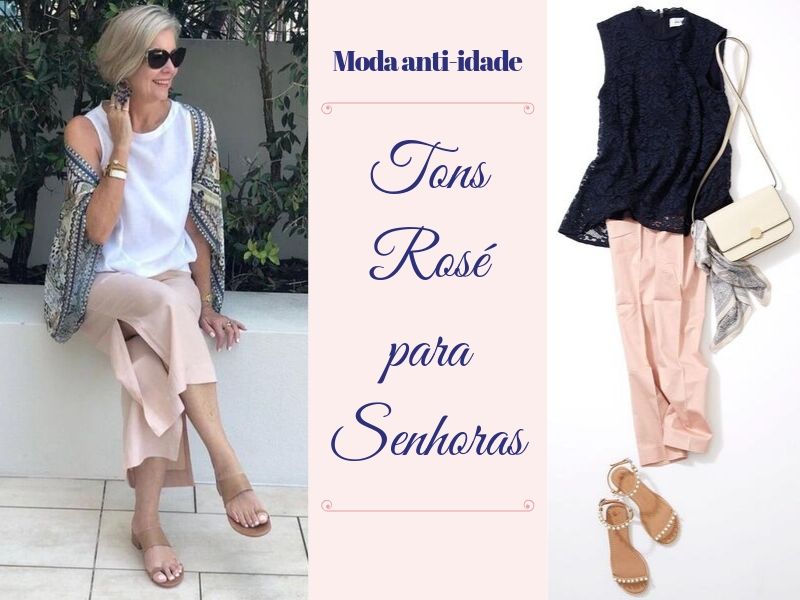 Moda anti-idade: moda rosé para senhoras