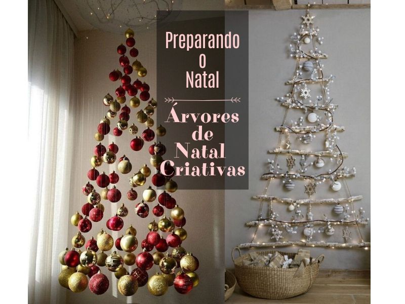 Preparando o Natal: +26 ideias de árvore de Natal criativa