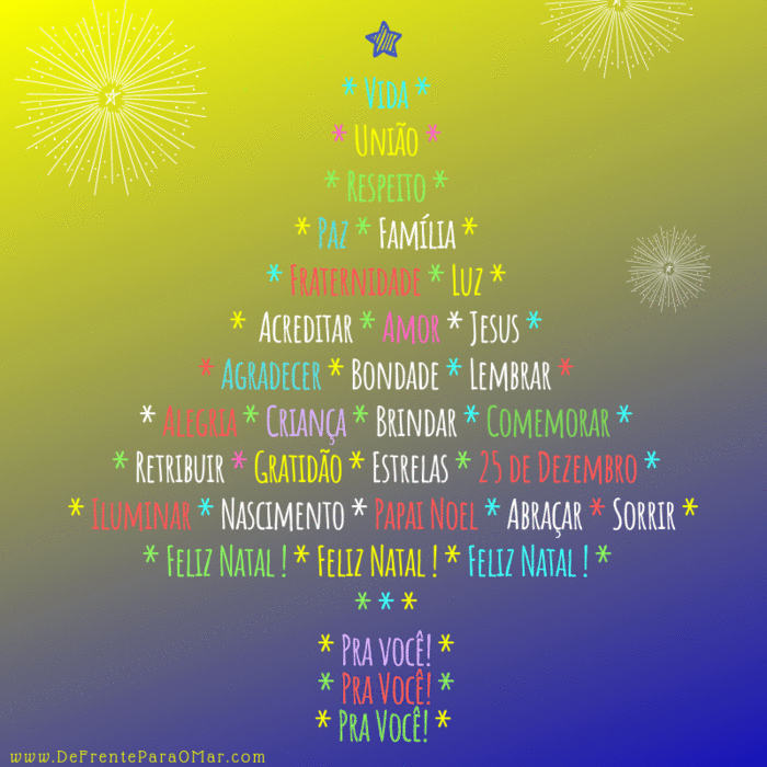 Mensagem de Natal 2019 - gif animado