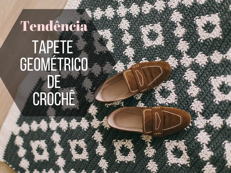 Tendência: tapete geométrico de crochê Faça e venda: Tapete geométrico de crochê
