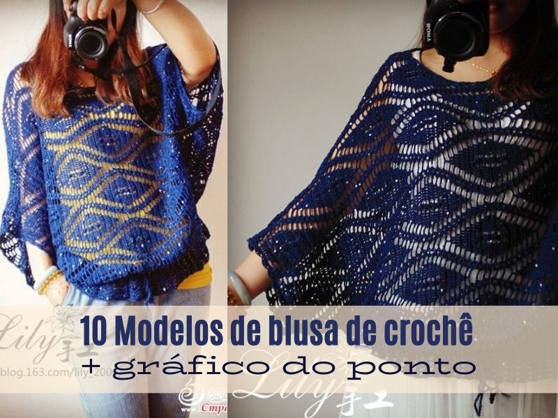 DIY: Blusa de crochê com gráfico do ponto