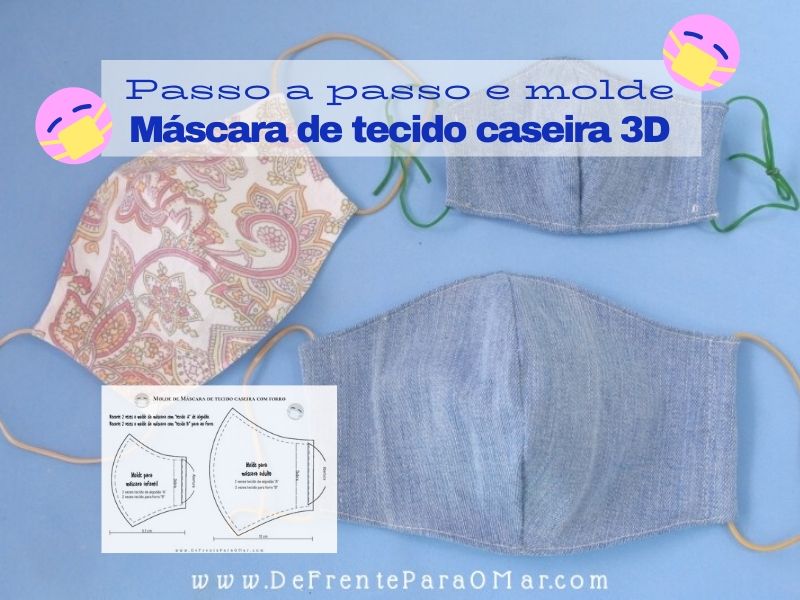 Passo a passo de máscara de tecido 3D