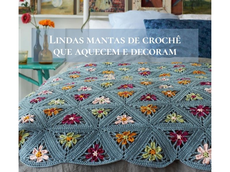 11 Mantas de crochê com gráfico do ponto 11 Mantas de crochê com gráfico do ponto