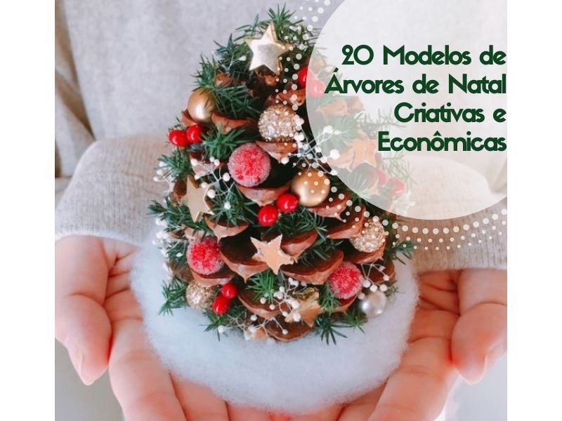 20 Modelos de Árvores de Natal Baratas e Criativas
