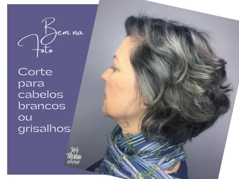 Bem na Foto: Corte para cabelos brancos ou grisalhos médios