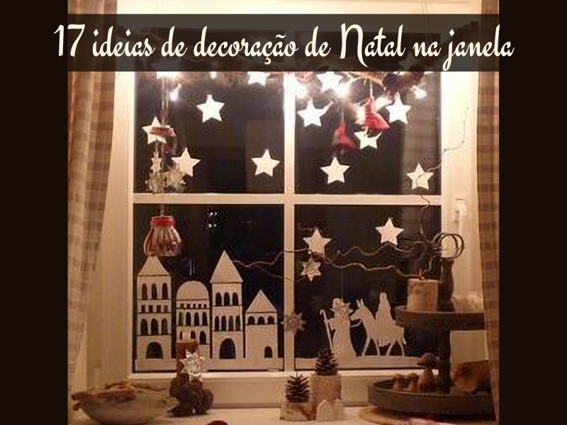 +17 ideias de decoração de Natal na janela