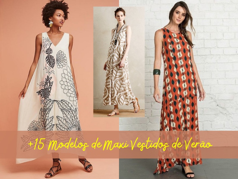 +15 Modelos de maxi vestidos de verão