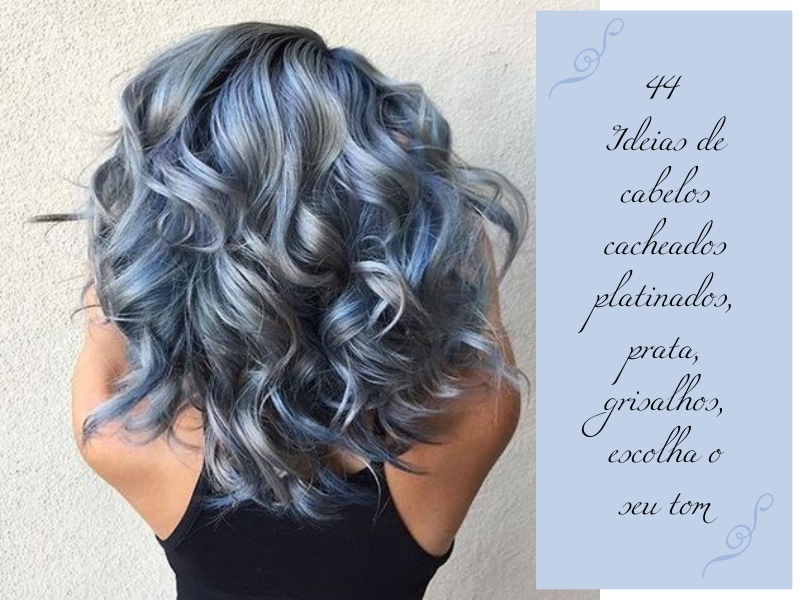 44 Ideias de cabelos cacheados platinados, prata, grisalhos, escolha o seu tom