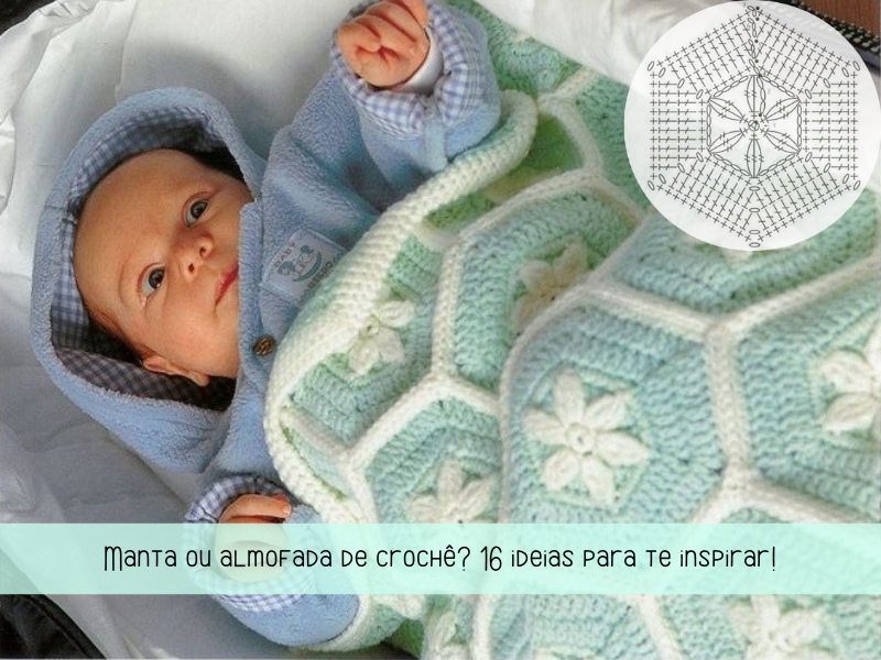 Manta ou almofada de crochê? 16 ideias para te inspirar!