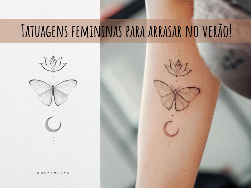 Tatuagens femininas para arrasar no verão!