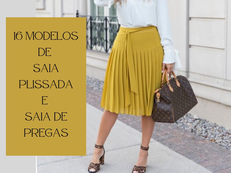 16 Modelos de Saia Plissada ou Saia de Pregas