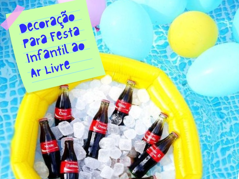 Decoração para festa infantil ao ar livre