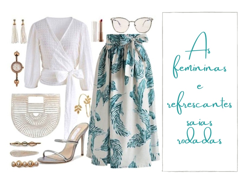 As femininas e refrescantes saias rodadas