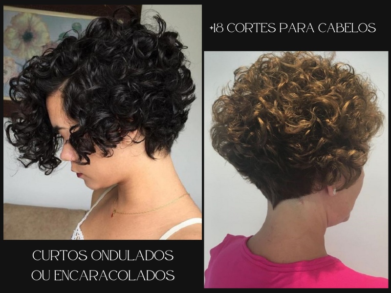 +18 cortes para cabelos curtos ondulados ou encaracolados