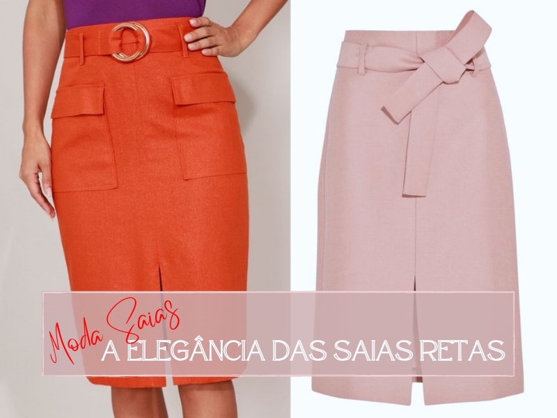 Moda Saias: A elegância das saias retas