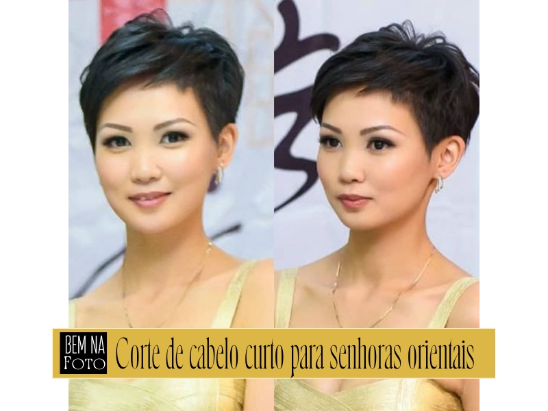 Bem na Foto: Corte de cabelo curto para senhoras orientais