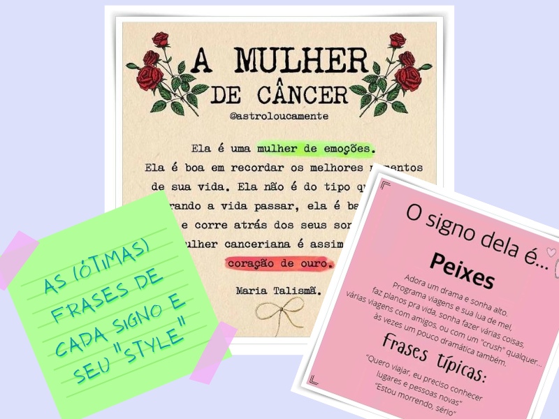 As mulheres de cada signo e seu "style" - qual o seu signo? As mulheres de cada signo e seu "style" - qual o seu signo?