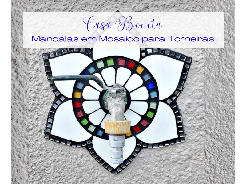 Casa Bonita: Mandalas em Mosaico para Torneiras Casa Bonita: Mandalas em Mosaico para Torneiras