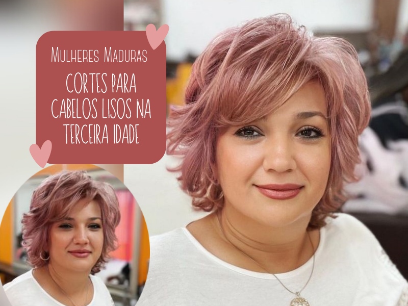 Mulheres Maduras: Cortes para Cabelos Lisos na Terceira Idade Mulheres Maduras: Cortes para Cabelos Lisos na Terceira Idade