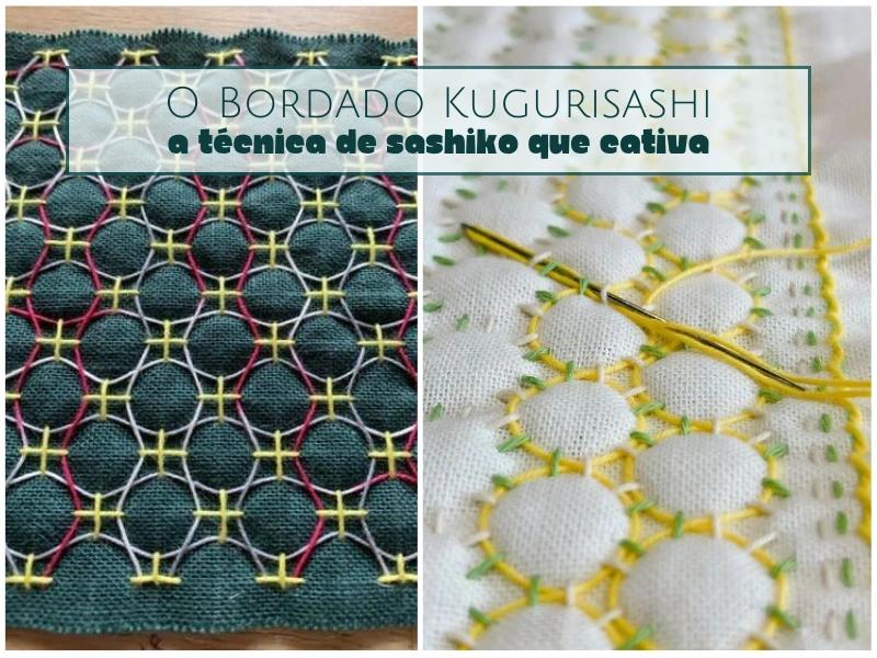 O Bordado Kugurisashi - A Técnica de Sashiko que Cativa O Bordado Kugurisashi - A Técnica de Sashiko que Cativa