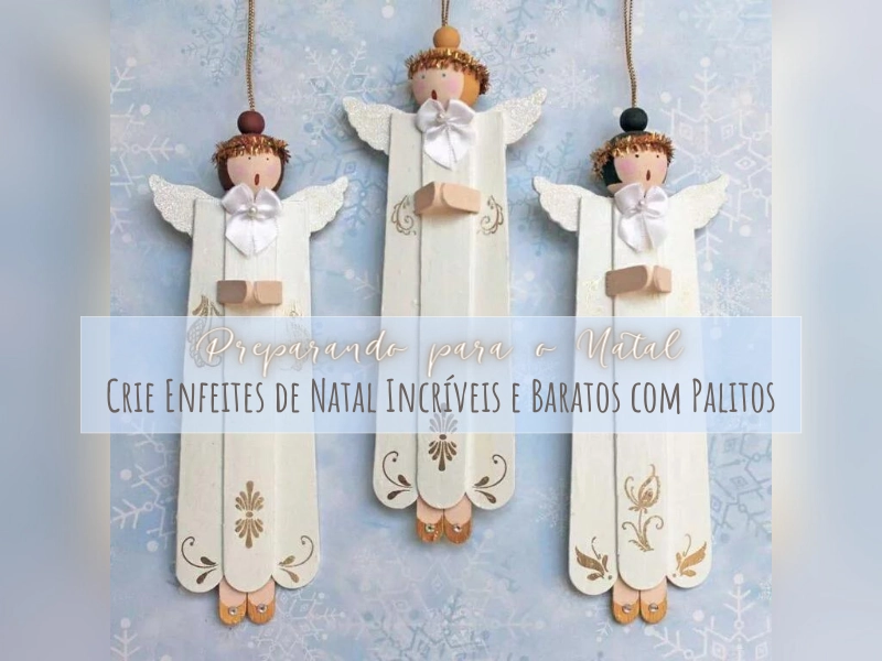 Preparando para o Natal: Crie Enfeites de Natal Incríveis e Baratos com Palitos Preparando para o Natal: Crie Enfeites de Natal Incríveis e Baratos com Palitos