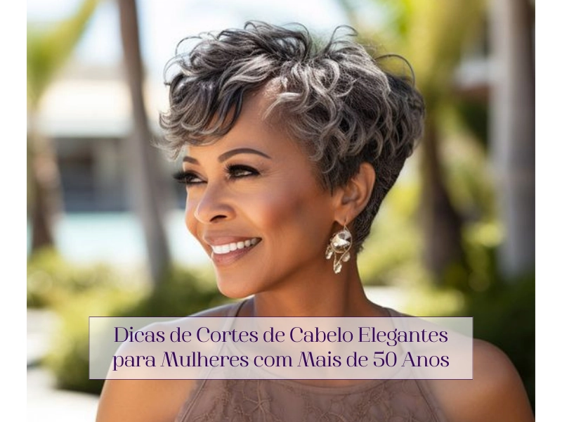 Dicas de Cortes de Cabelo Elegantes para Mulheres com Mais de 50 Anos