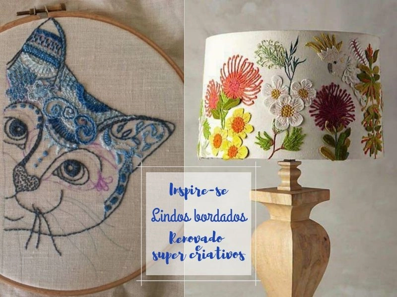 Ideias Criativas de Bordado: Inspire-se e Transforme sua Decoração Ideias Criativas de Bordado: Inspire-se e Transforme sua Decoração