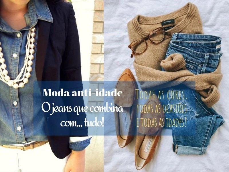 Moda Anti-idade: Como Usar Jeans com Elegância aos 60+ Moda Anti-idade: Como Usar Jeans com Elegância aos 60+