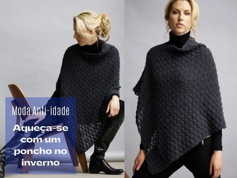 Inspirações de Ponchos Modernos para Completar seu Look de Inverno