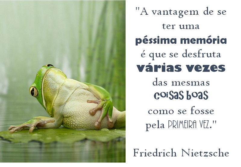 #assopraquesara - A vantagem de se ter uma péssima memória